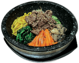 Bibimbab Bulgoghi, manzo, come servito al Dream